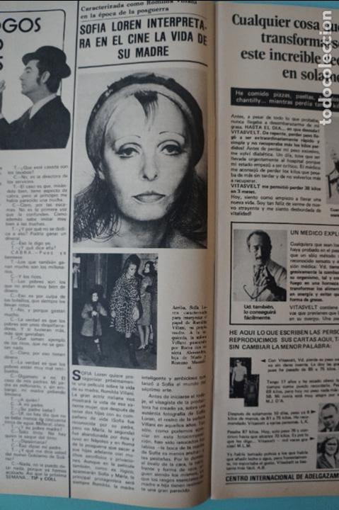 Coleccionismo de Revistas y Peri&oacute;dicos: RECORTE-REPORTAJE-CLIPPING DE SOFIA LOREN REVISTA SEMANA N&ordm; 2101 PAG. 34