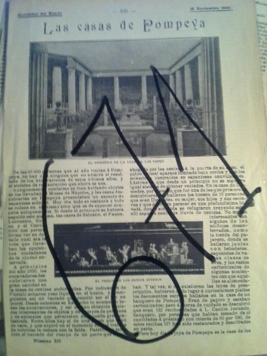 Coleccionismo de revistas y peri&oacute;dicos: ARQUEOLOGIA. POMPEYA. 1903.