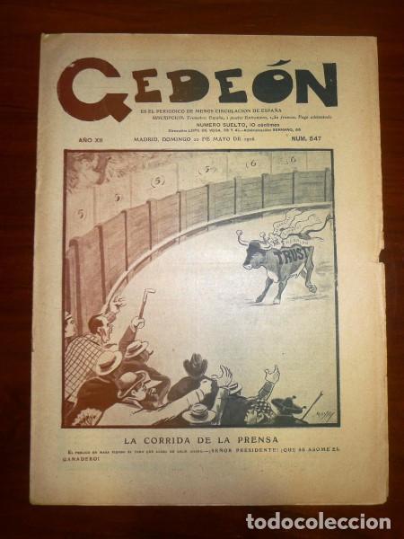 Colecionismo de Revistas e Jornais: GEDE&Oacute;N. A&ntilde;o XII ; Madrid, Domingo 20 de mayo de 1906 ; N&uacute;m. 547