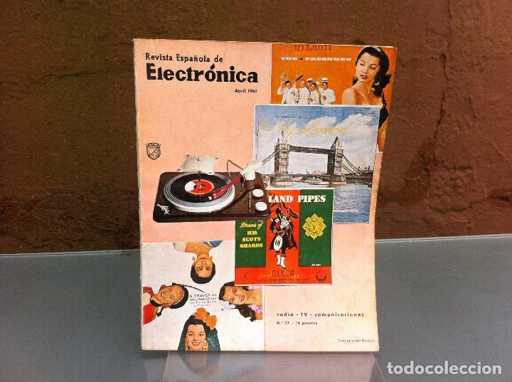 Collezionismo di Riviste e Giornali: REVISTA ESPA&Ntilde;OLA DE ELECTR&Oacute;NICA (N&ordm; 77) 1961