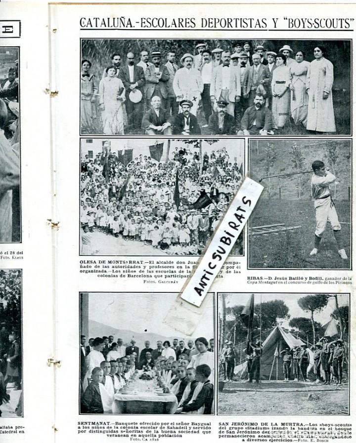 Collection Magazines and Newspapers: REVISTA A&Ntilde;O 1913 OLESA DE MONTSERRAT GOLF DE LOS PIRINEOS RIBES DE FRESER SETMENAT SETMANAT MURTRA
