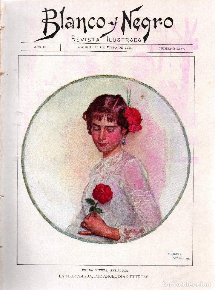 Sammeln von Zeitschriften und Zeitungen: REVISTA BLANCO Y NEGRO N&ordm; 1157. MADRID, 20 DE JULIO DE 1913. VER ART&Iacute;CULOS: