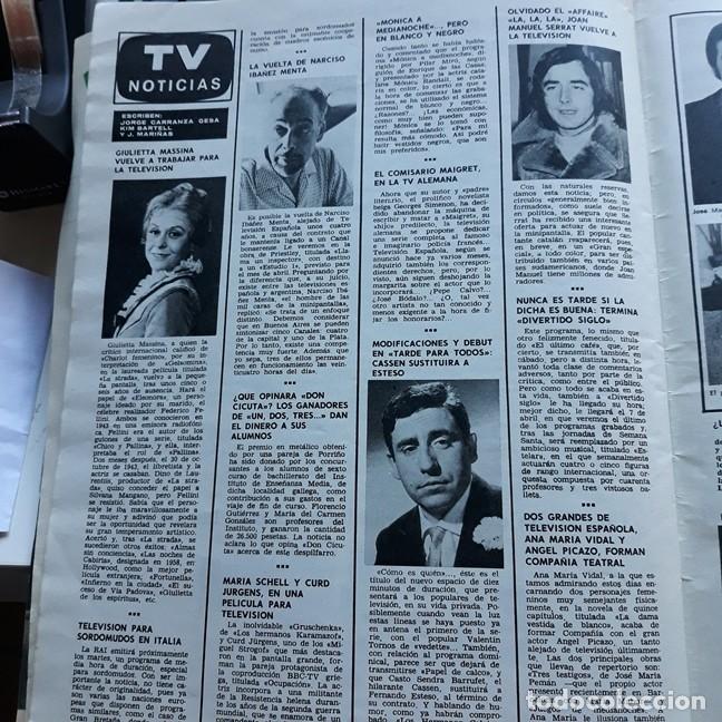 Coleccionismo de revistas y peri&oacute;dicos: narciso iba&ntilde;ez menta giulietta massina cassen joan manuel serrat