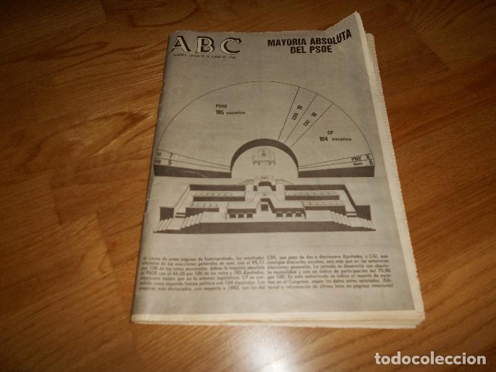 Coleccionismo de Revistas y Peri&oacute;dicos: ABC PSOE MAYORIA ABSOLUTA de 23 de Octubre de 1986 Segunda Mayor&iacute;a Absoluta FELIPE GONZALEZ