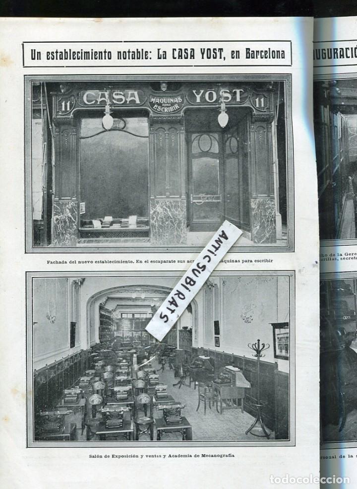 Coleccionismo de revistas y peri&oacute;dicos: REVISTA A&Ntilde;O 1914  MAQUINAS DE ESCRIBIR YOST ESQUI EN VALLVIDRERA BARCELONA