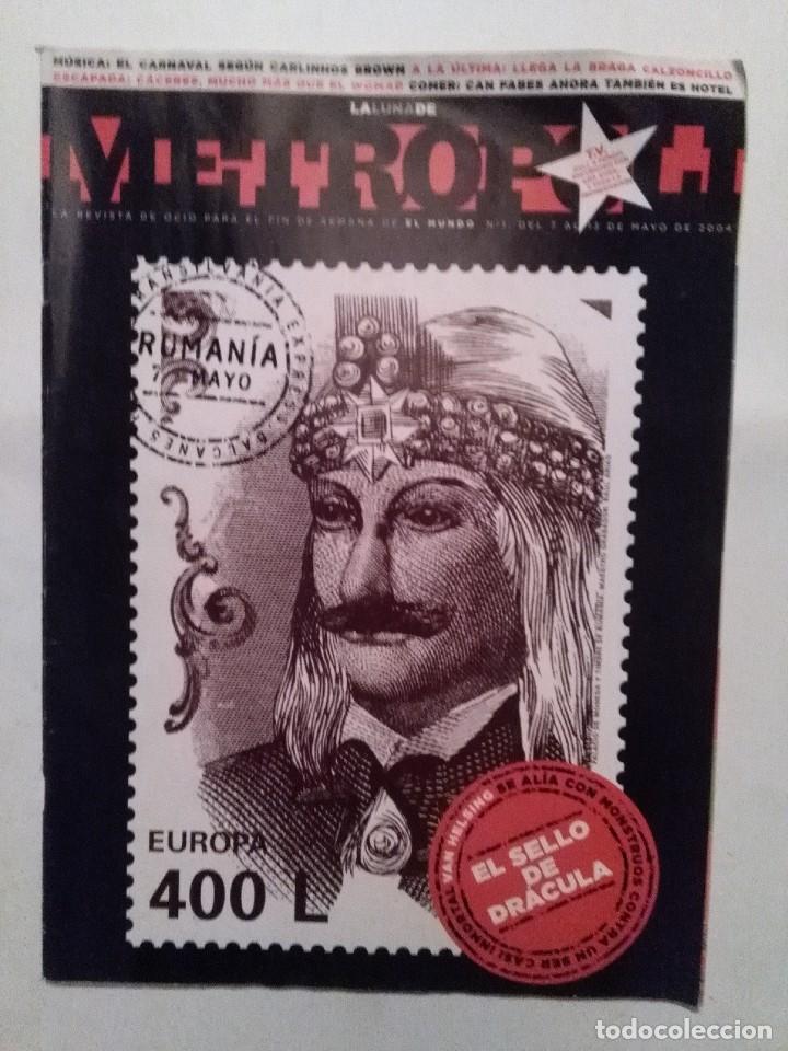 Coleccionismo de Revistas y Peri&oacute;dicos: LA LUNA DE METROPOLI (EL MUNDO) N&ordm; 1  7 MAYO 2004. DRACULA VAN HELSING. PUNK DE JAEN LAS LETICIAS