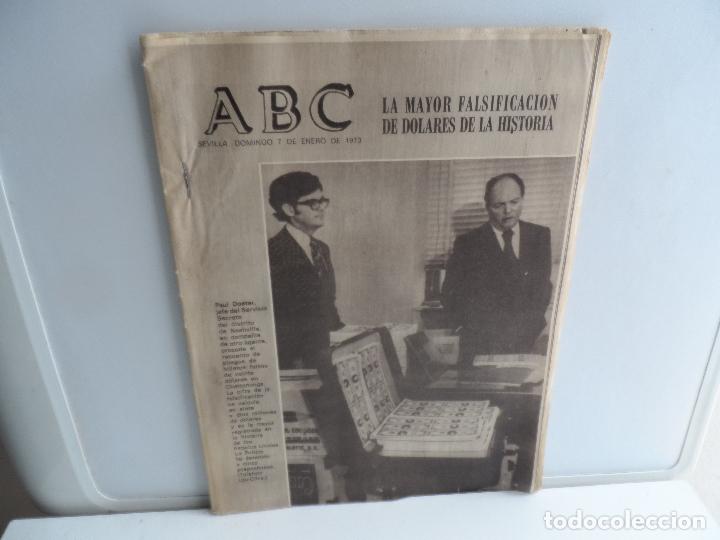 Coleccionismo de Revistas y Peri&oacute;dicos: LA MAYOR FALSIFICACION DE DOLARES DE LA HISTORIA   ABC 7-01-1973