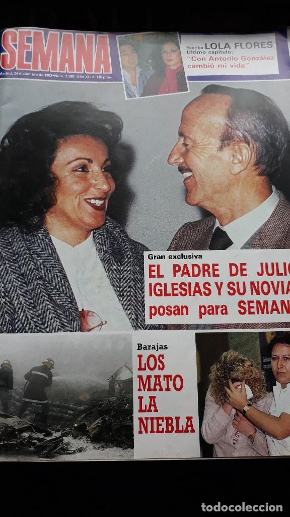 Coleccionismo de revistas y peri&oacute;dicos: portada del doctor puga padre de julio iglesias lola flores accidente en la niebla