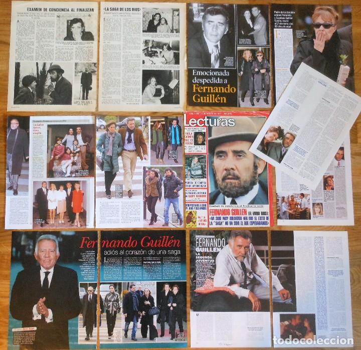 Coleccionismo de Revistas y Peri&oacute;dicos: FERNANDO GUILLEN lote articulos prensa 1970s/10s fotos spain actor cine espa&ntilde;ol recortes