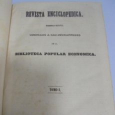 Coleccionismo de Revistas y Periódicos: REVISTA ENCICLOPEDICA. BIBLIOTECA POPULAR ECONOMICA. DE OCTUBRE 1946 A OCTUBRE 1947. 2 TOMOS EN 1.
