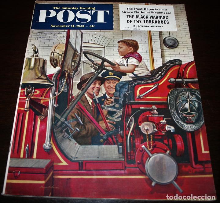 Collezionismo di Riviste e Giornali: REVISTA - THE SATURDAY EVENING POST - 14/NOVIEMBRE/1953 - ILUSTRADOR PORTADA: STEVAN DOHANOS