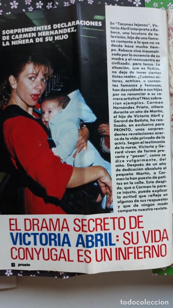 Coleccionismo de revistas y peri&oacute;dicos: victoria abril carmen hernandez prieto ni&ntilde;era de martin