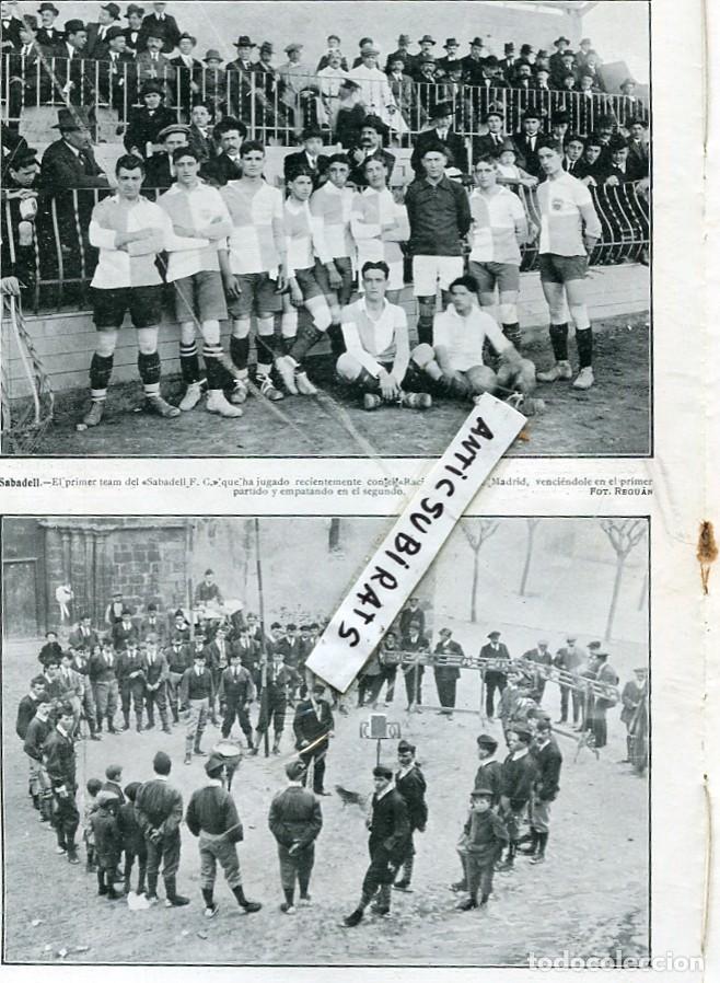 Sammeln von Zeitschriften und Zeitungen: REVISTA A&Ntilde;O 1915 CARRERA DE MOTOS FUTBOL CLUB SABADELL RACING CLUB DE MADRID CARAMELLAS SEO DE URGEL