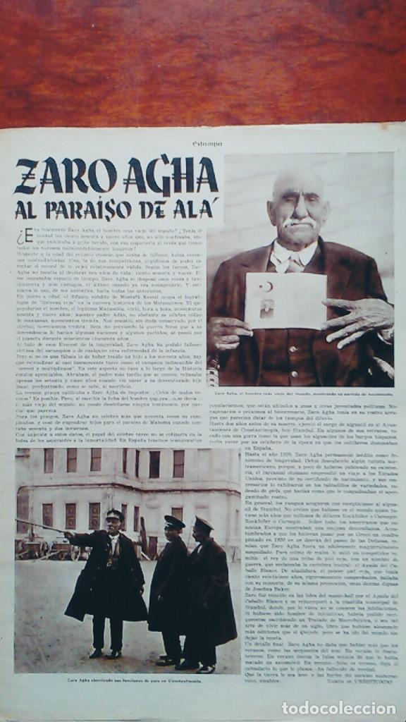 Collection Magazines and Newspapers: ZARO AGHA TURQUIA CONSTANTINOPLA 169 A&Ntilde;OS EL HOMBRE MAS VIEJO DEL MUNDO .HOJA A&Ntilde;O 1934