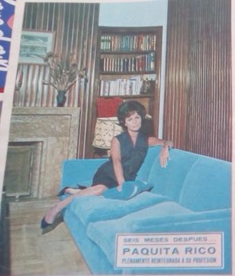 Coleccionismo de revistas y peri&oacute;dicos: RECORTE paquita rico