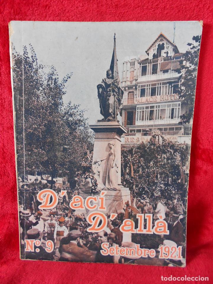 Coleccionismo de Revistas y Peri&oacute;dicos: Revista D'ac&iacute; d'all&agrave; N&ordm; 9 Setembre 1921 Editorial Catalana - en catal&aacute;n