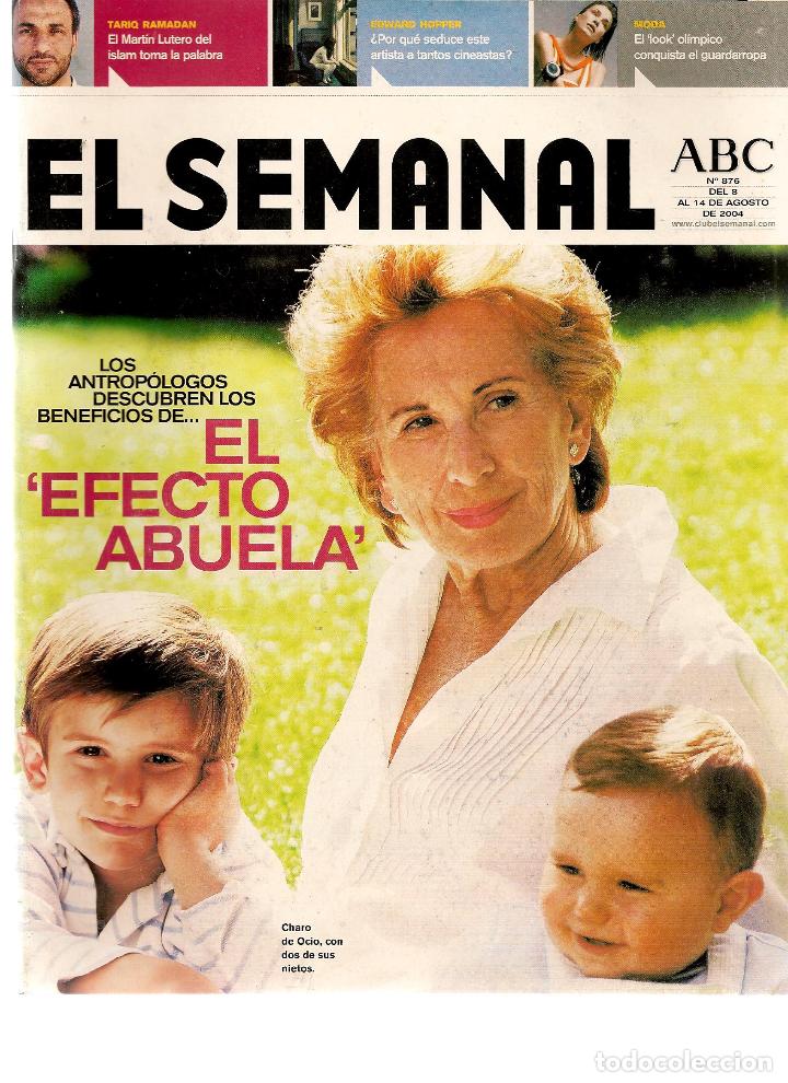Coleccionismo de revistas y peri&oacute;dicos: REVISTA: EL SEMANAL. ABC. N&ordm; 876. EL EFECTO ABUELA. 14 AGOSTO  2004. (RF.MA)ST/B2
