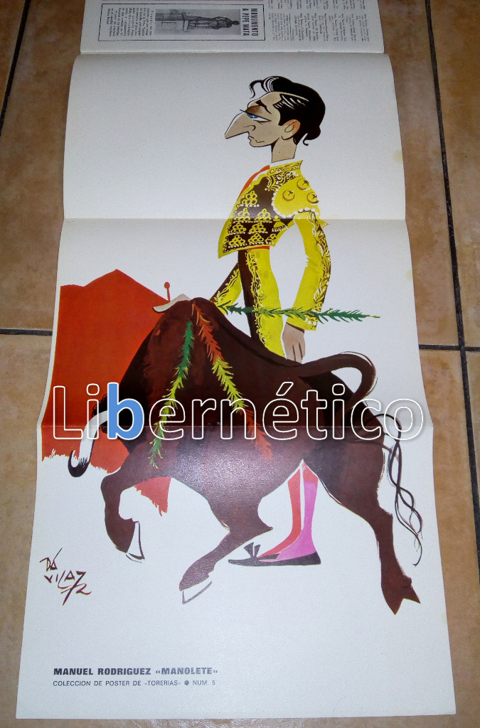 Collection Magazines and Newspapers: Torer&iacute;as, revista semanal taurina, (1972). Lote de 11 revistas + 11 posters