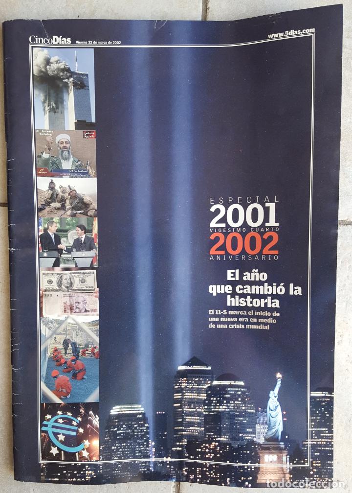 Coleccionismo de Revistas y Peri&oacute;dicos: CINCO DIAS  22 DE MARZO DE 2002 ESPECIAL 2001 VIGESIMO CUARTO 2002 ANIVERSARIO