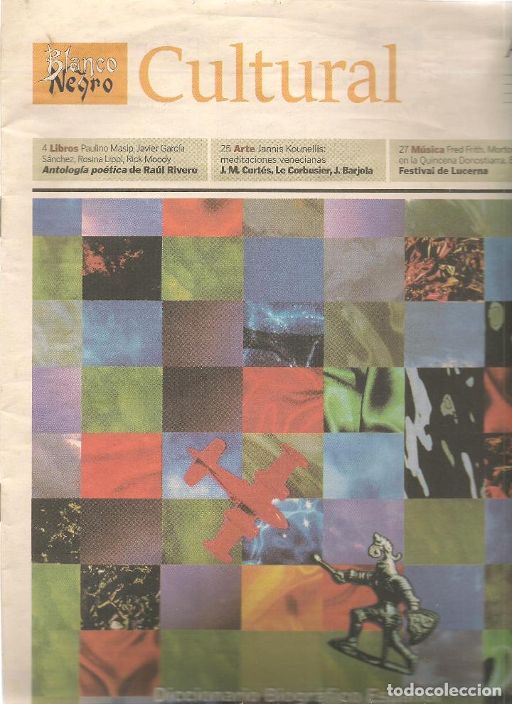 Coleccionismo de revistas y peri&oacute;dicos: BLANCO Y NEGRO. ABC. CULTURAL. N&ordm; 603. DICCIONARIO BIOGR&Aacute;FICO ESPA&Ntilde;OL. 16 AGOSTO 2003. (RF.MA)ST/B2