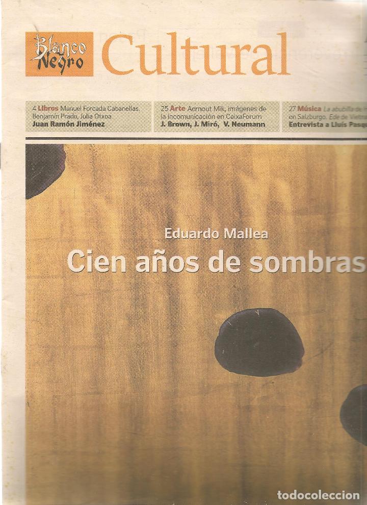 Coleccionismo de revistas y peri&oacute;dicos: BLANCO Y NEGRO. ABC. CULTURAL. N&ordm; 602. EDUARDO MALLEA. 9 AGOSTO 2003. (RF.MA)ST/B2