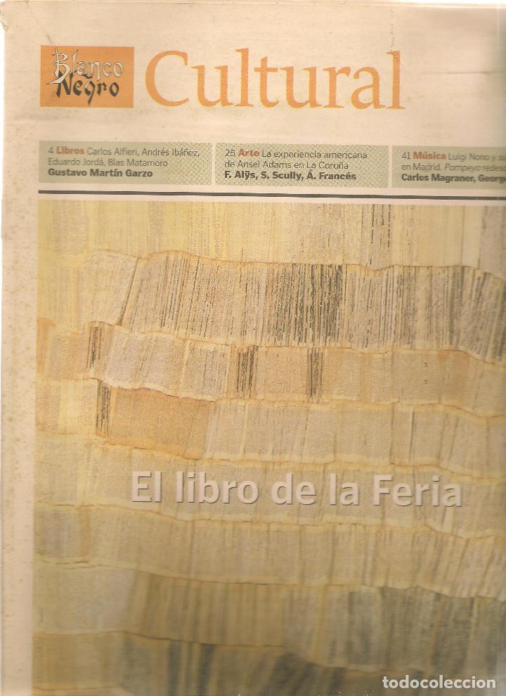 Coleccionismo de revistas y peri&oacute;dicos: BLANCO Y NEGRO. ABC. CULTURAL. N&ordm; 592. EL LIBRO DE LA FERIA. 31 MAYO  2003. (RF.MA)ST/B2