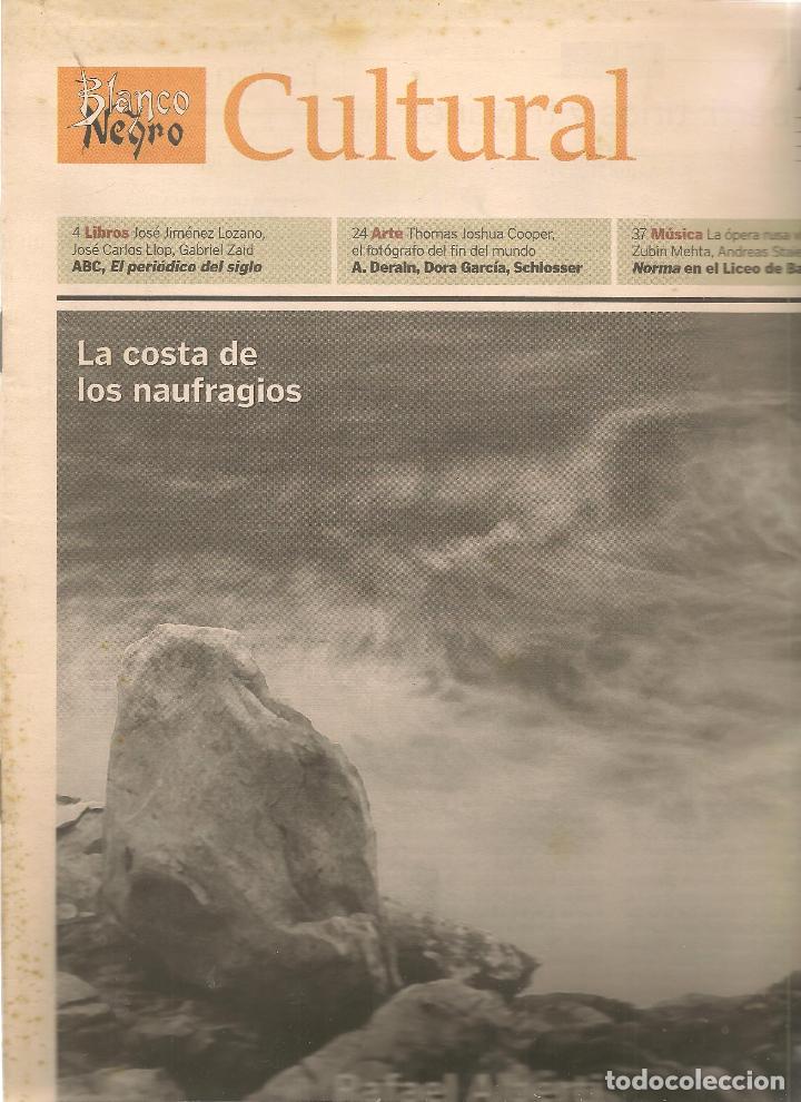 Coleccionismo de Revistas y Peri&oacute;dicos: BLANCO Y NEGRO. ABC. CULTURAL. N&ordm; 568. RAFAEL ALBERTI. 14 DICIEMBRE 2002.  (RF.MA)ST/B2