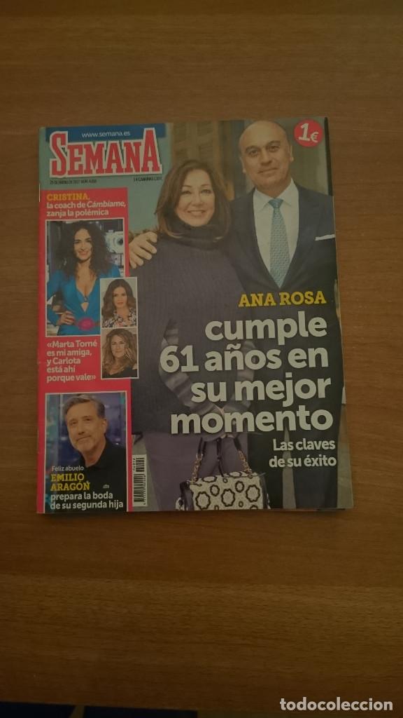 Coleccionismo de Revistas y Peri&oacute;dicos: 2 REVISTAS SEMANA -N&ordm; 25 DE ENERO DE 2017- N&ordm; 4016--17 DE FEBRERO DE 2016 N&ordm; 3967-