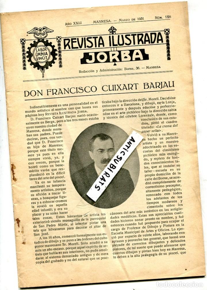 Sammeln von Zeitschriften und Zeitungen: REVISTA ANY 1922 FRANCESC CUIXART BARJAU DE BERGA MANRESA PINTURES DE MANRESA