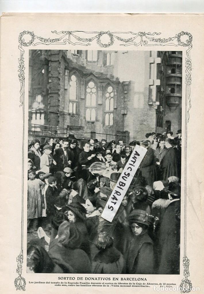 Coleccionismo de revistas y peri&oacute;dicos: REVISTA A&Ntilde;O 1912 LA SAGRADA FAMILIA BARCELONA POZOS ARTESIANOS DEL PARDO BOTES DE PERFUME
