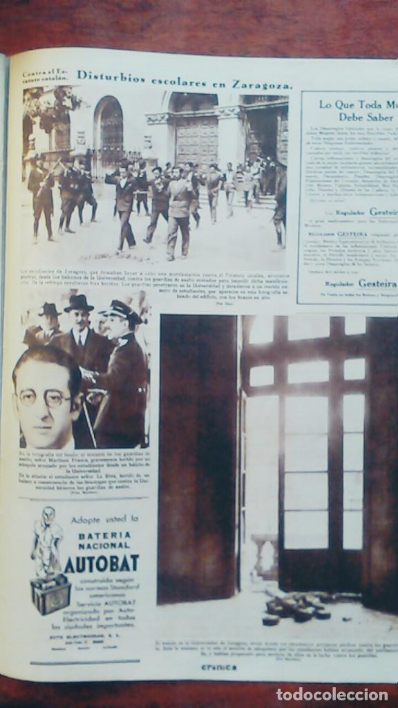 Collectionnisme de Revues et Journaux: DISTURBIOS ESCOLARES EN ZARAGOZA CONTRA EL ESTATUTO CATALAN ESTUDIANTES ESTATUT .REVISTA A&Ntilde;O 1932