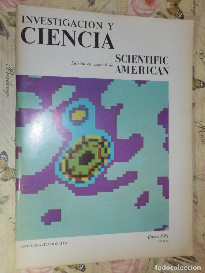 Collezionismo di Riviste e Giornali: REVISTA INVESTIGACI&Oacute;N Y CIENCIA N&ordm; 52 ED ESP. SCIENTIFIC AM&Eacute;RICAN ENERO 1981 LENTES GRAVITACIONALES