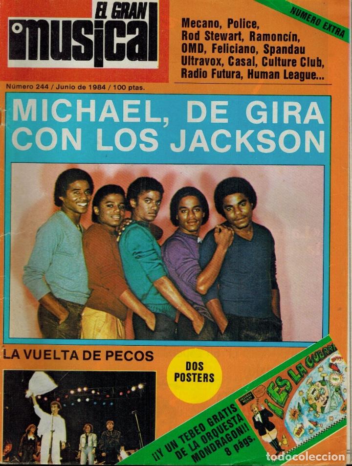 Coleccionismo de Revistas y Peri&oacute;dicos: Revista El gran musical Junio de 1984, N&ordm; extra, poster doble Spandau Ballet & Mocedades y Donovan