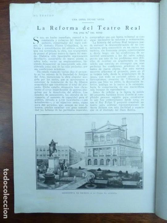 Coleccionismo de revistas y peri&oacute;dicos: MADRID LA REFORMA DEL TEATRO REAL .REVISTA A&Ntilde;O 1926