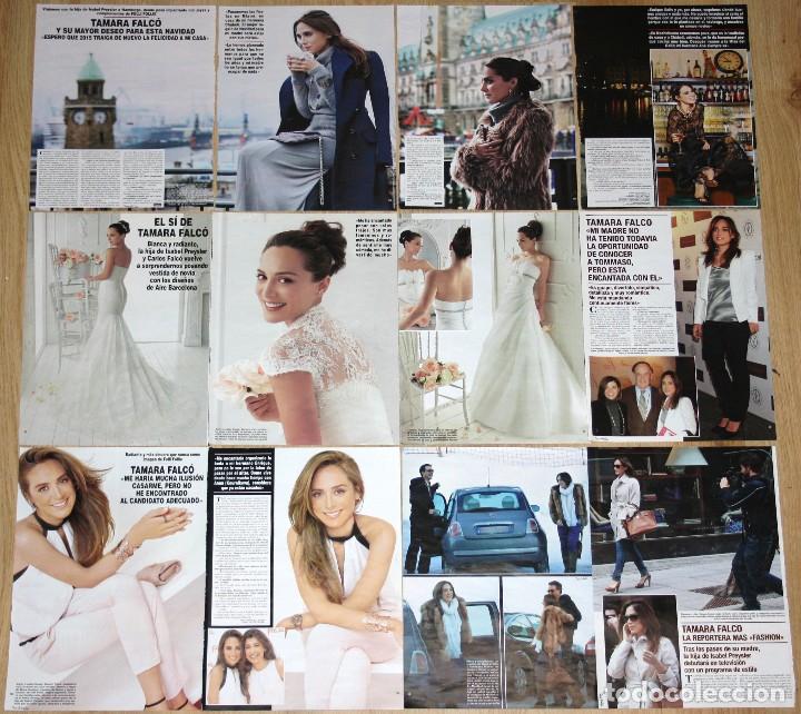 Coleccionismo de Revistas y Peri&oacute;dicos: TAMARA FALCO coleccion prensa fotos model isabel preysler spanish clippings
