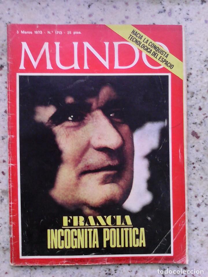 Coleccionismo de Revistas y Peri&oacute;dicos: mundo 3 marzo CONQUISTA DEL ESPACIO. CINE JORGE GRAU.MIGUEL DELIBES.MILITARES EN SUDAMERICA.FRANCIA