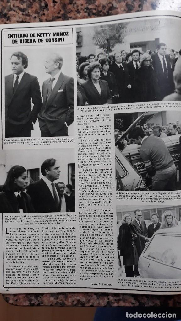 Coleccionismo de Revistas y Peri&oacute;dicos: KETTY MU&Ntilde;OZ DE RIBERA DE CORSINI ISABEL PREYSLER CARLOS IGLESIAS EL DOCTOR PUGA