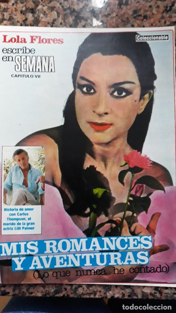 Coleccionismo de revistas y peri&oacute;dicos: LOLA FLORES MIS ROMANCES Y AVENTURAS