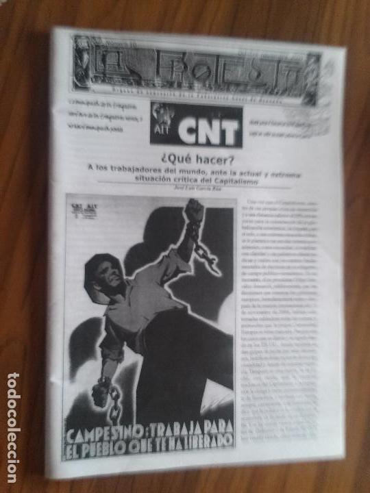 Collectionnisme de Revues et Journaux: LA PROTESTA 10. OCTUBRE-NOVIEMBRE 2009. CNT. GRAPA. BUEN ESTADO. RARO caj. 82