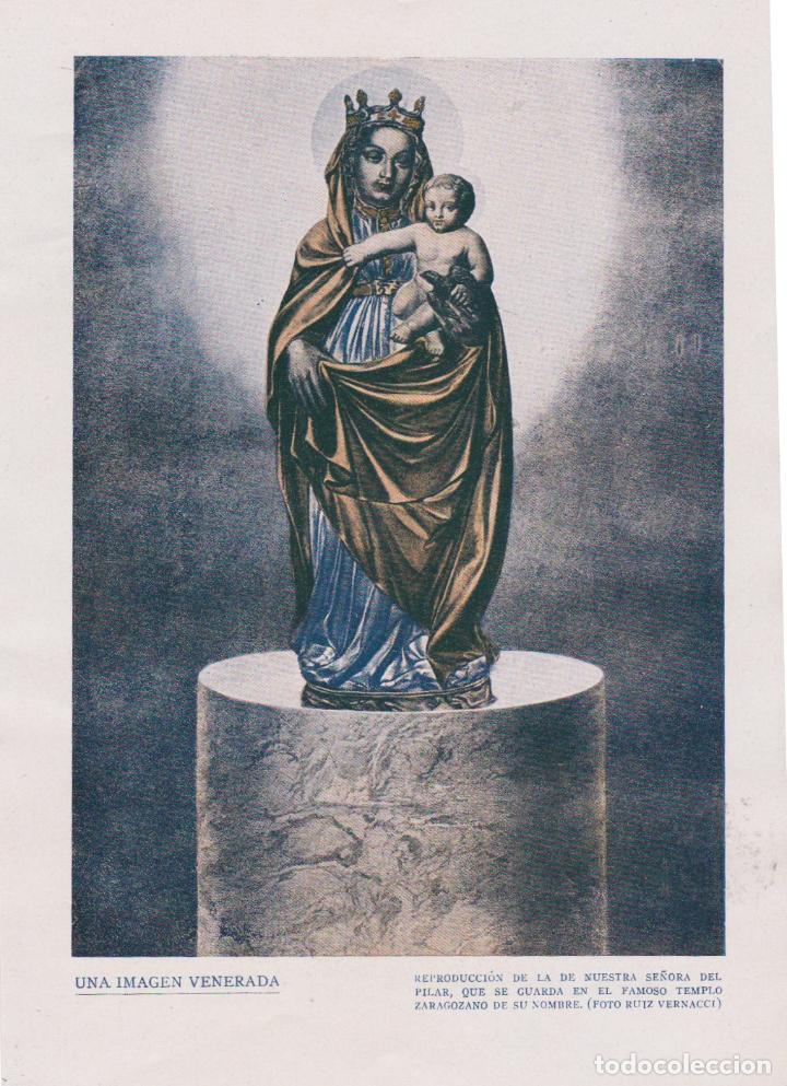 Coleccionismo de Revistas y Peri&oacute;dicos: * ZARAGOZA * Imagen de la Virgen del Pilar - 1933