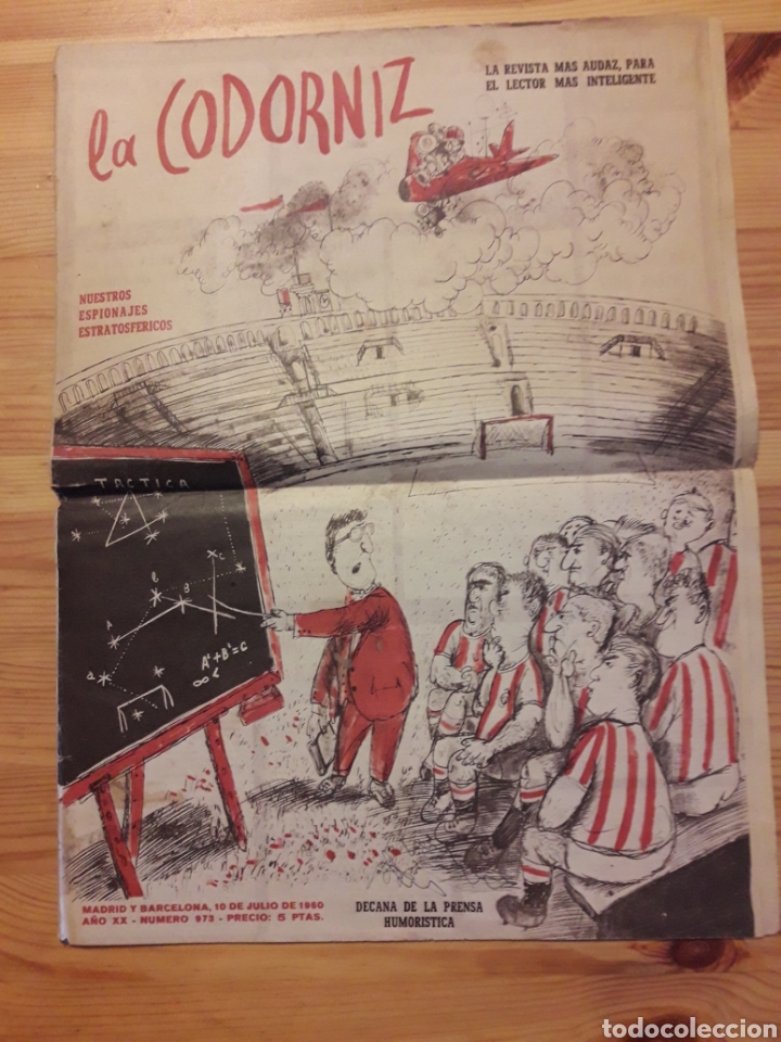 Coleccionismo de Revistas y Peri&oacute;dicos: La codorniz la revista mas audaz julio 1960 (dos sabanas)