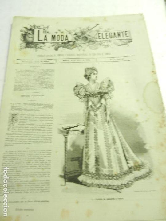 Collezionismo di Riviste e Giornali: REVISTA LA MODA ELEGANTE A&Ntilde;O LII MADRID 14 DE JUNIO DE 1893 N. 22.
