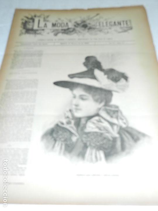 Collezionismo di Riviste e Giornali: REVISTA LA MODA ELEGANTE A&Ntilde;O LV MADRID 14 DE MARZO DE 1896 N. 10.