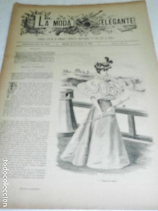Collection Magazines and Newspapers: REVISTA LA MODA ELEGANTE A&Ntilde;O LV MADRID 30 DE AGOSTO DE 1896 N. 32.
