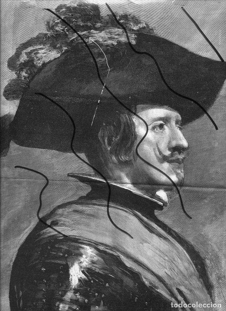 Coleccionismo de revistas y peri&oacute;dicos: FELIPE IV - VELAZQUEZ 2 HOJAS REVISTA