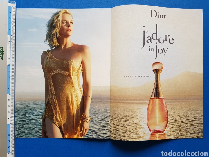 Collezionismo di Riviste e Giornali: J'ADORE IN JOY DE DIOR. CHARLIZE THERON - PUBLICIDAD/ANUNCIO EN PRENSA - RECORTE