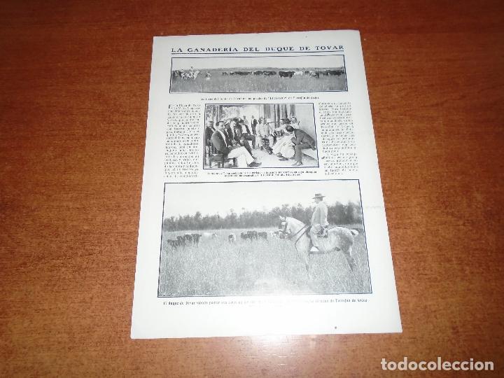 Coleccionismo de Revistas y Peri&oacute;dicos: RETAL PRENSA 1911 DUQUE DE TOVAR TORREJON, ALFONSO XIII, EDUARDO LAFOURCADA, ATOCHA BAILE, CORREOS