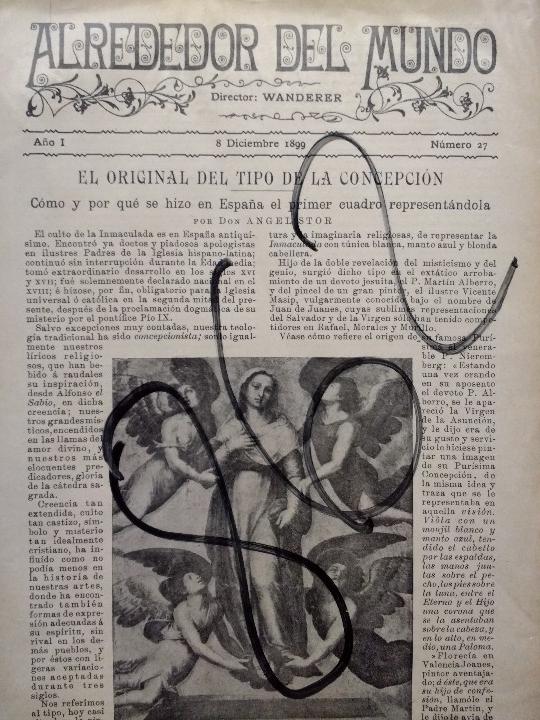 Sammeln von Zeitschriften und Zeitungen: PINTURA. CONCEPCIONES. ANGEL STOR. 1899.
