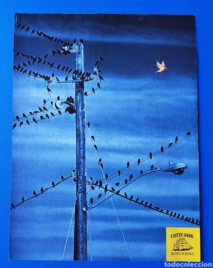 Coleccionismo de Revistas y Peri&oacute;dicos: PUBLICIDAD BEBIDA/ANUNCIO CUTTY SARK SCOTS WHISKY - RECORTE PRENSA A&Ntilde;OS 90