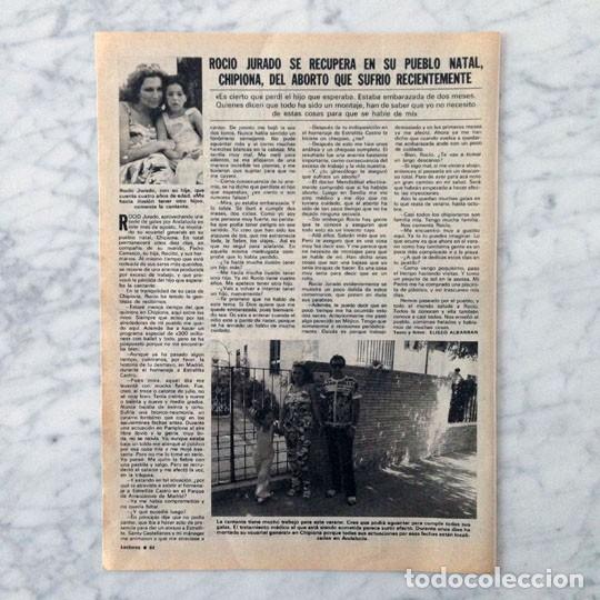Coleccionismo de Revistas y Peri&oacute;dicos: REPORTAJE - ROC&Iacute;O JURADO - 1981